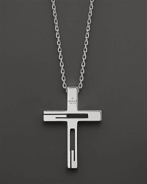 guccie silver cross